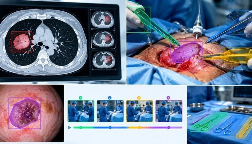 Medical & surgical: illustrative annotation example from the supplied Decoding Bits Data Services portfolio