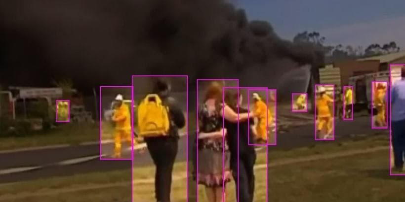 Video object tracking: illustrative annotation example from the supplied Decoding Bits Data Services portfolio